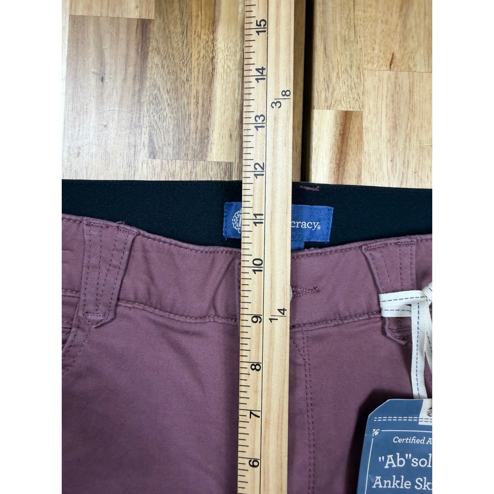 Democracy Absolution Ankle Skimmer Pants Mauve Purple Size 12 B1176VMX2 - Picture 7 of 9